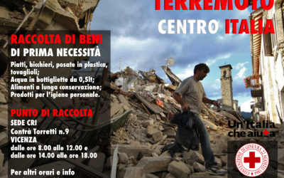 Raccolta beni di prima necessità per terremoto Centro Italia